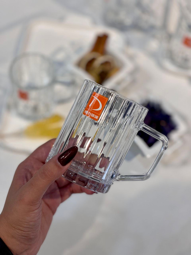 ماگ و فنجان Mu lin محصول وارداتی Deli Glass