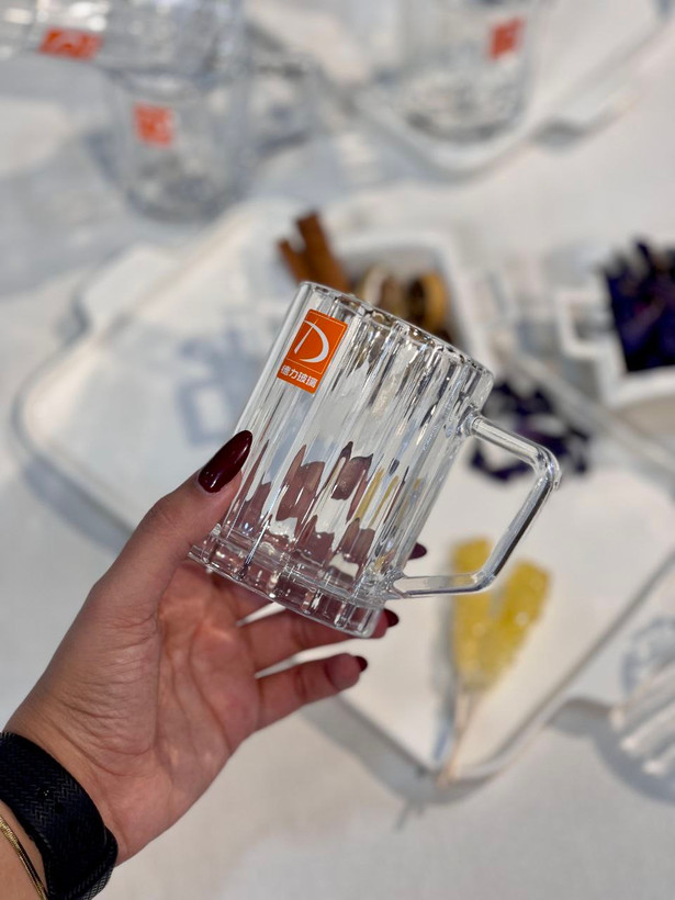 ماگ و فنجان Mu lin محصول وارداتی Deli Glass