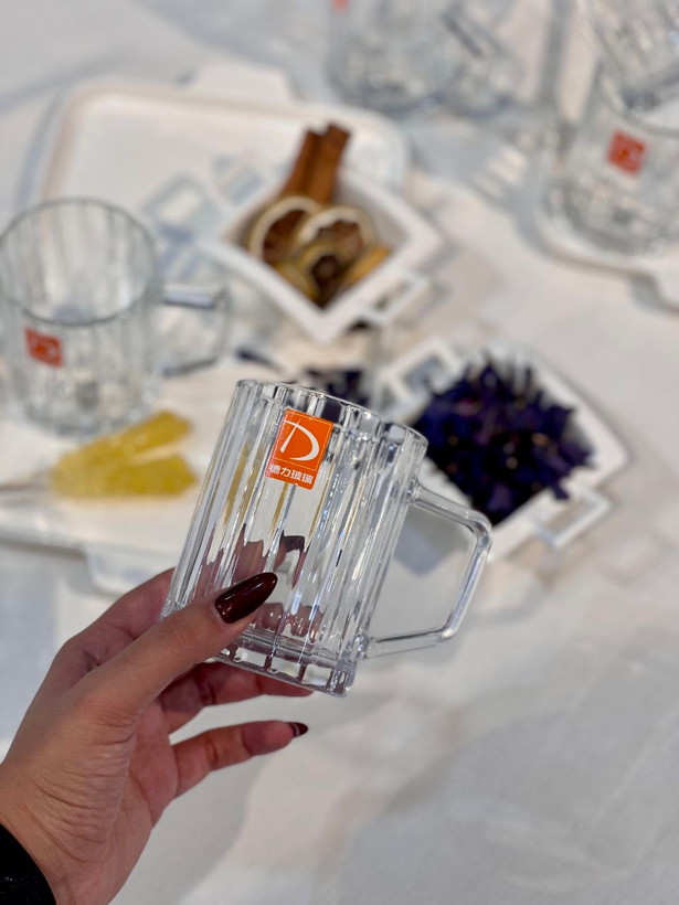 ماگ و فنجان Mu lin محصول وارداتی Deli Glass
