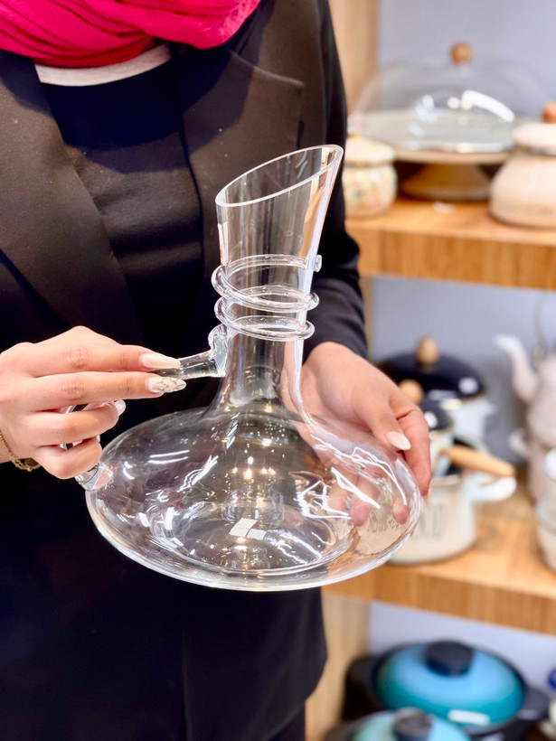 پارچ و تنگ کف پهن Chcloud Decanter محصول وارداتی Deli Glass