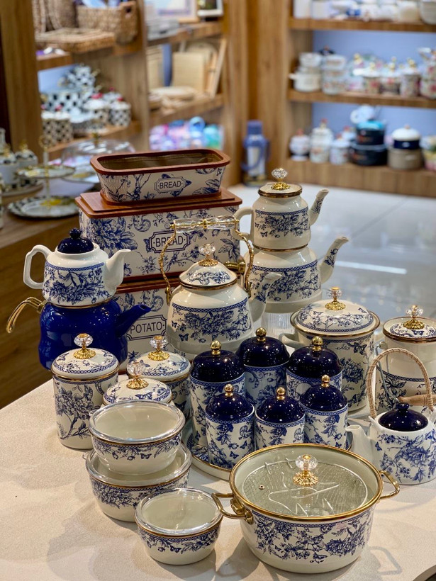 سری کامل ست پذیرایی از کالکشن Blue life محصول miss Betty ترکیه