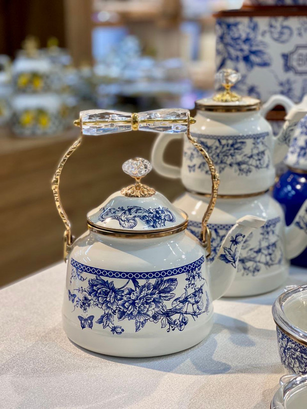 سری کامل ست پذیرایی از کالکشن Blue life محصول miss Betty ترکیه