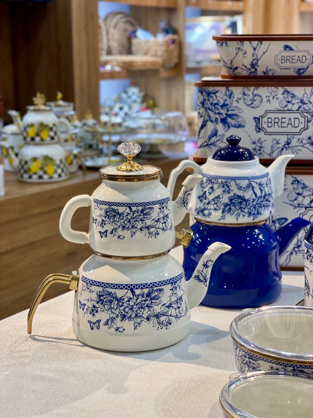 سری کامل ست پذیرایی از کالکشن Blue life محصول miss Betty ترکیه