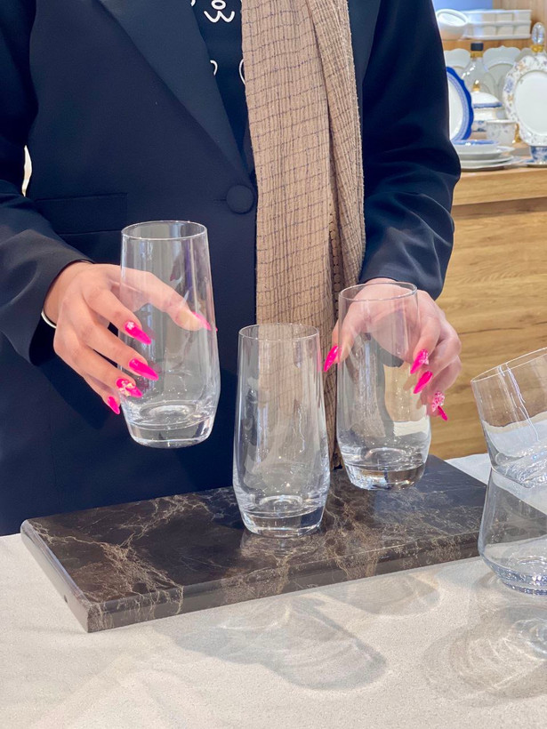لیوان و نیم لیوان Alegra محصول وارداتی Deli Glass
