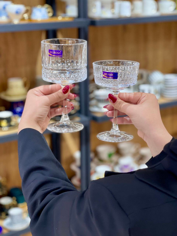 دسر و بستنی خوری تراشدار Reese محصول وارداتی Deli Glass
