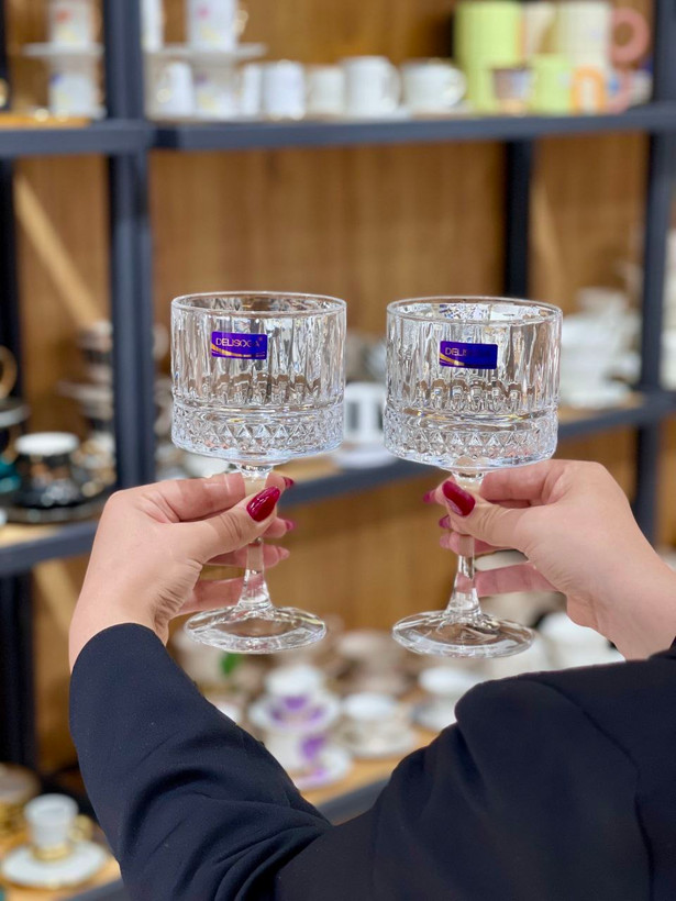 دسر و بستنی خوری تراشدار Reese محصول وارداتی Deli Glass