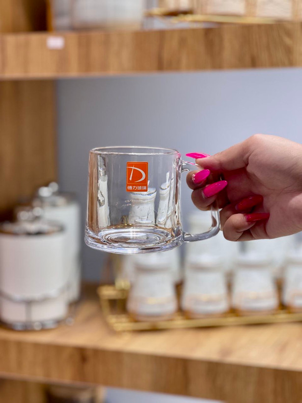 ماگ و فنجان دسته دار محصول وارداتی Deli Glass