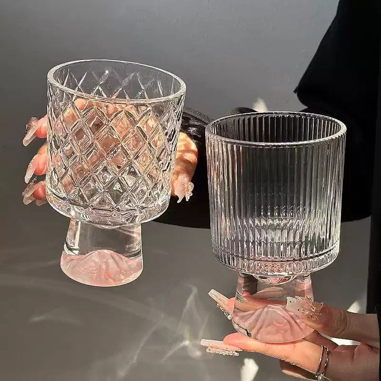 سه مدل دسر خوری پایه دار محصول وارداتی Deli Glass