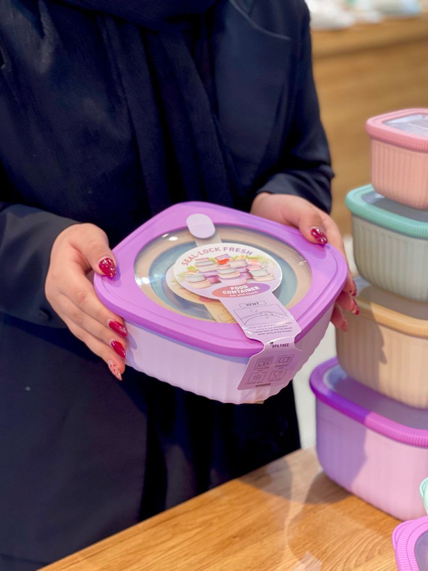 ظرف غذا چهار سایز پاستیلی محصول وارداتی