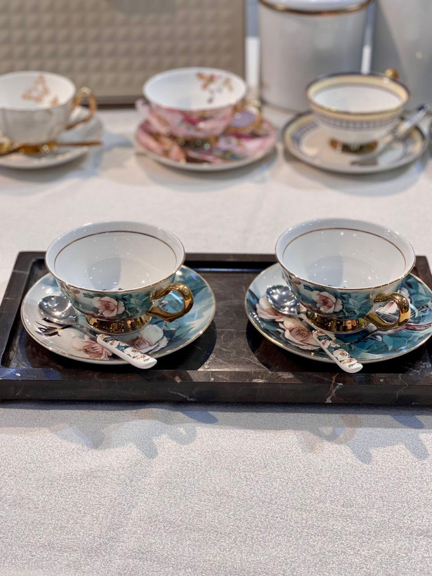 ست چای خوری انگلیسی شش پارچه محصول وارداتی