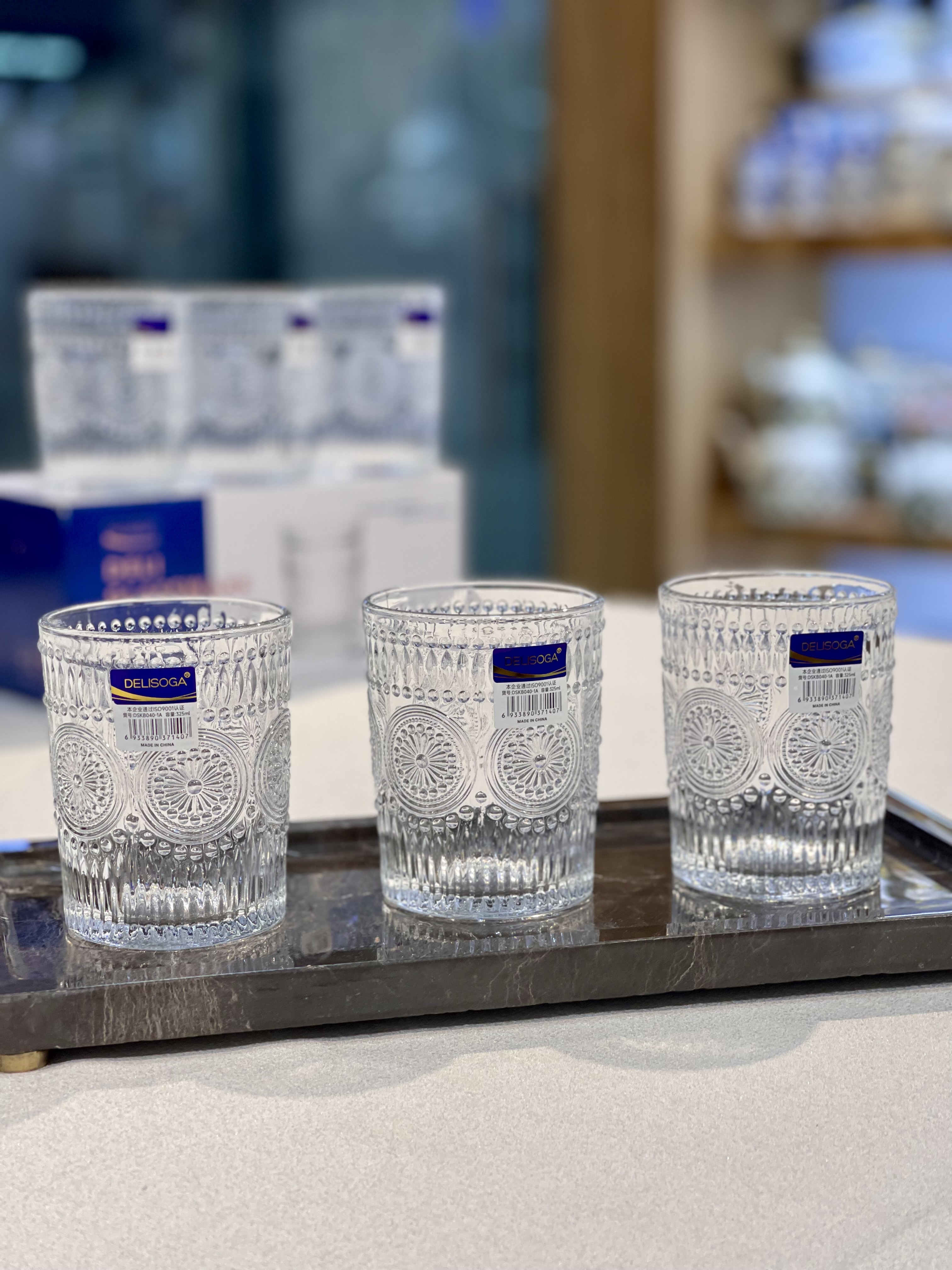 لیوان تراشدار zara محصول deli glass