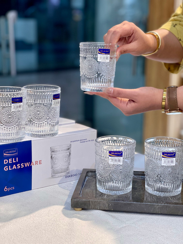 لیوان تراشدار zara محصول deli glass