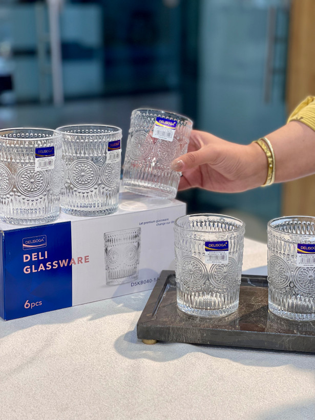 لیوان تراشدار zara محصول deli glass