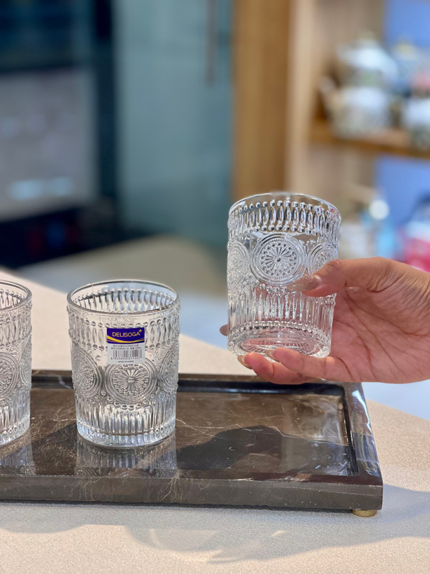 لیوان تراشدار zara محصول deli glass