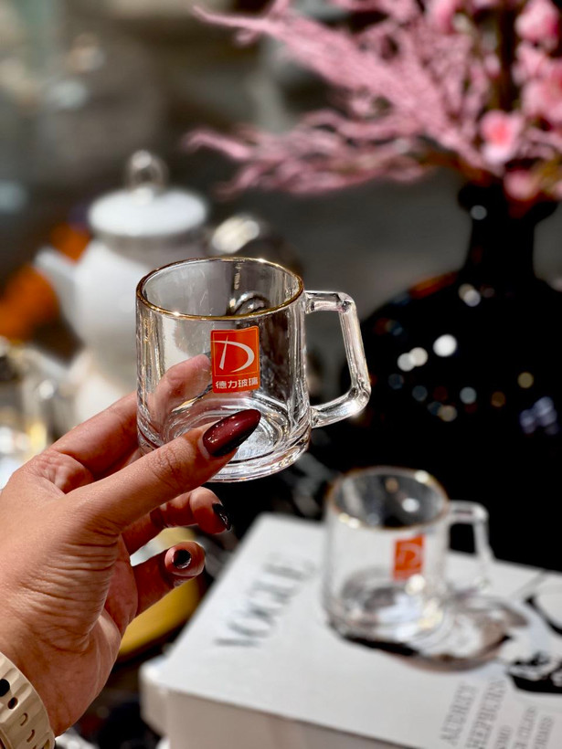 پر فروش ترین فنجان لب طلا محصول وارداتی Deli glass