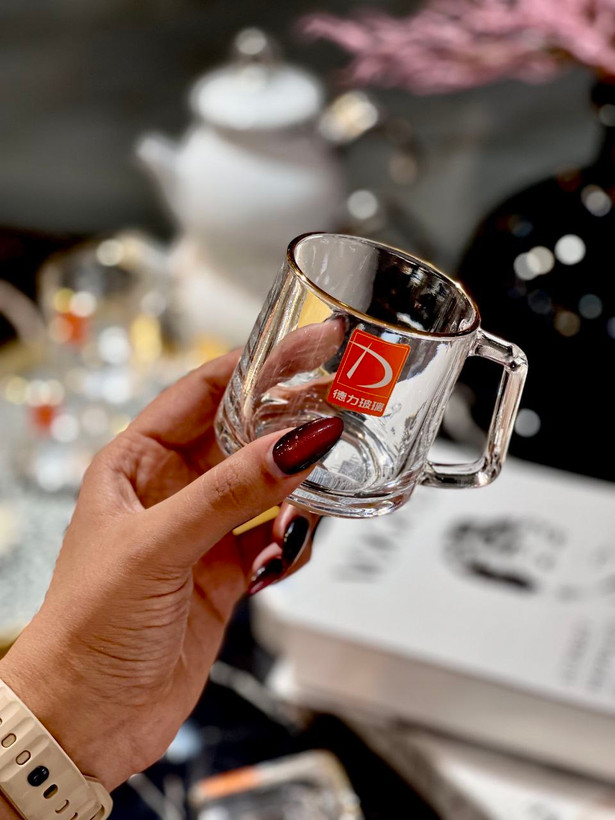 پر فروش ترین فنجان لب طلا محصول وارداتی Deli glass