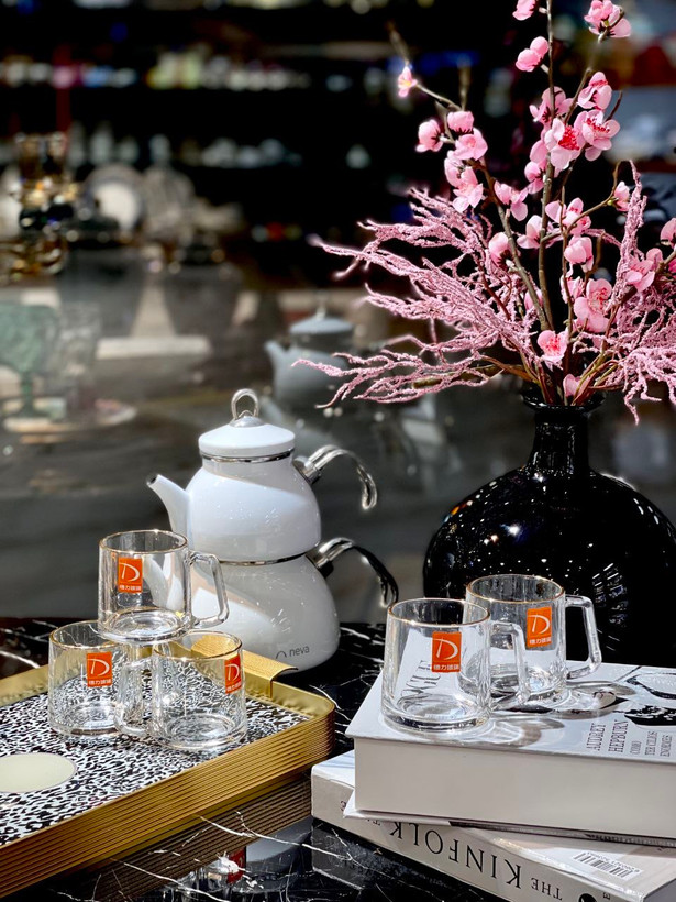 پر فروش ترین فنجان لب طلا محصول وارداتی Deli glass