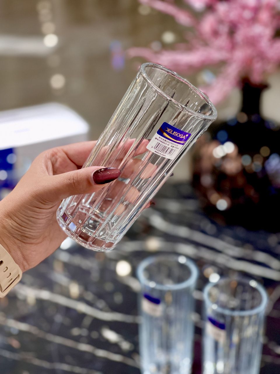 لیوان بلند Let premium محصول وارداتی Deli Glass