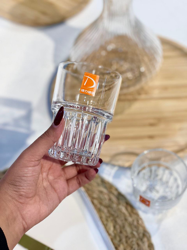 لیوان و نیم لیوان Cascading محصول وارداتی Deli Glass