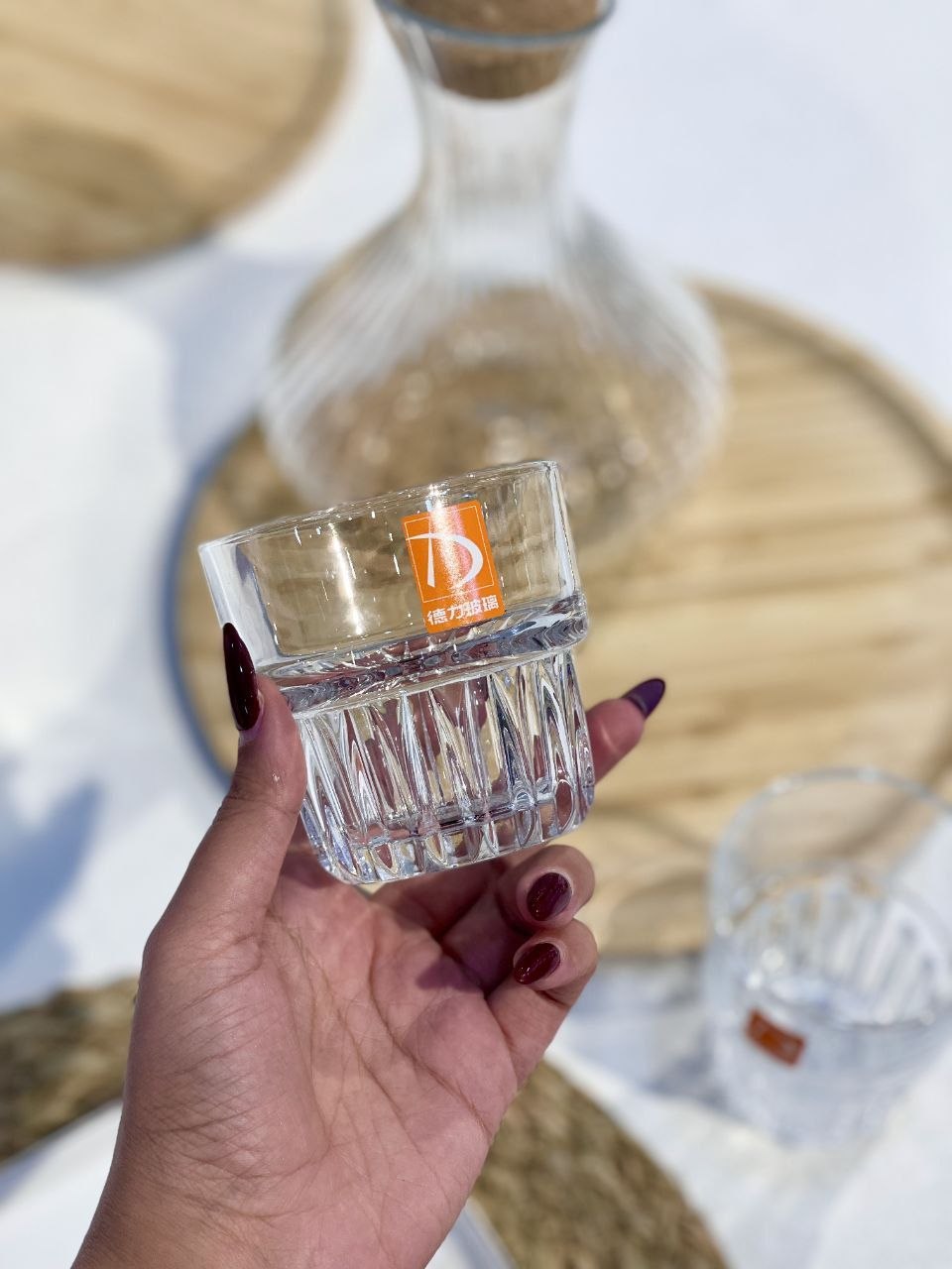 لیوان و نیم لیوان Cascading محصول وارداتی Deli Glass