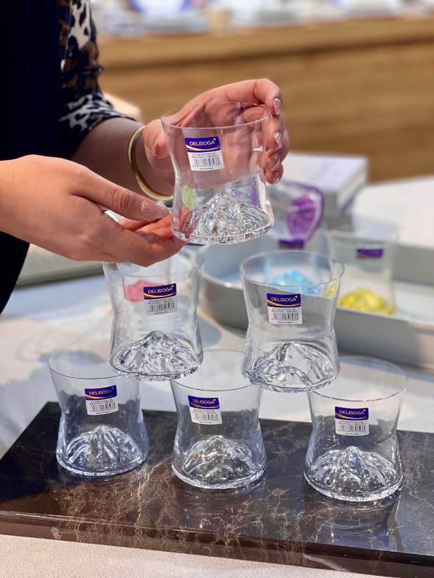 نیم لیوان کوه یخ محصول وارداتی Deli Glass