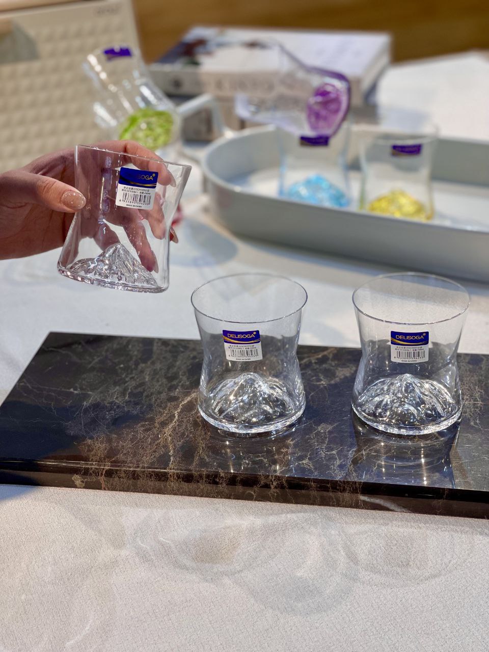 نیم لیوان کوه یخ محصول وارداتی Deli Glass