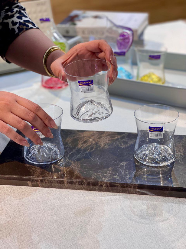 نیم لیوان کوه یخ محصول وارداتی Deli Glass