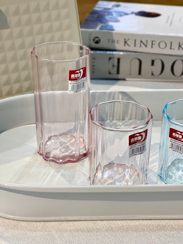 لیوان و نیم لیوان رنگی star محصول وارداتی Deli Glass