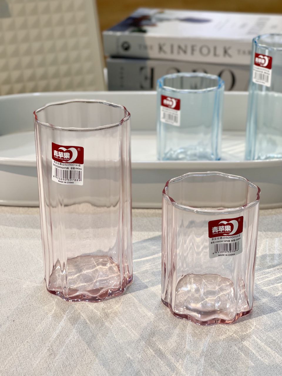 لیوان و نیم لیوان رنگی star محصول وارداتی Deli Glass