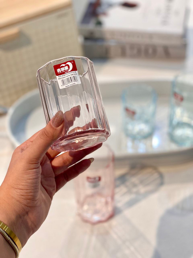 لیوان و نیم لیوان رنگی star محصول وارداتی Deli Glass