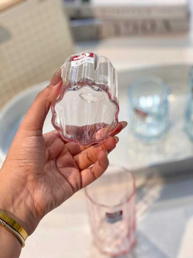 لیوان و نیم لیوان رنگی star محصول وارداتی Deli Glass