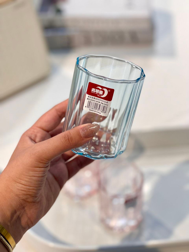 لیوان و نیم لیوان رنگی star محصول وارداتی Deli Glass