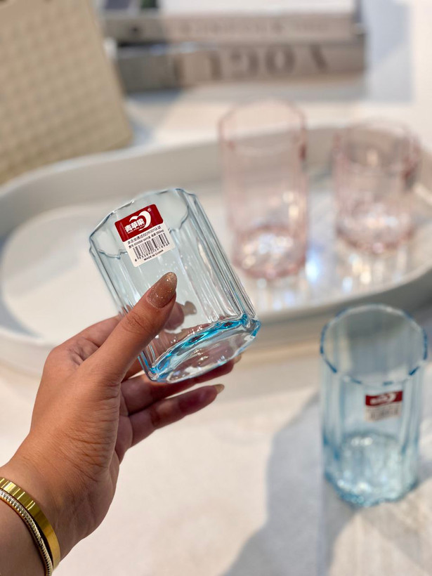 لیوان و نیم لیوان رنگی star محصول وارداتی Deli Glass