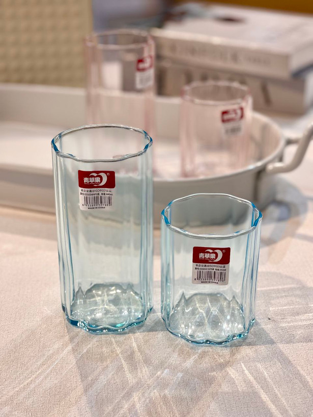 لیوان و نیم لیوان رنگی star محصول وارداتی Deli Glass
