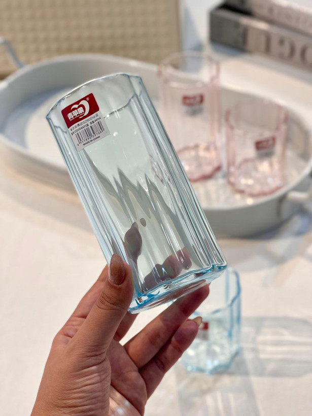 لیوان و نیم لیوان رنگی star محصول وارداتی Deli Glass