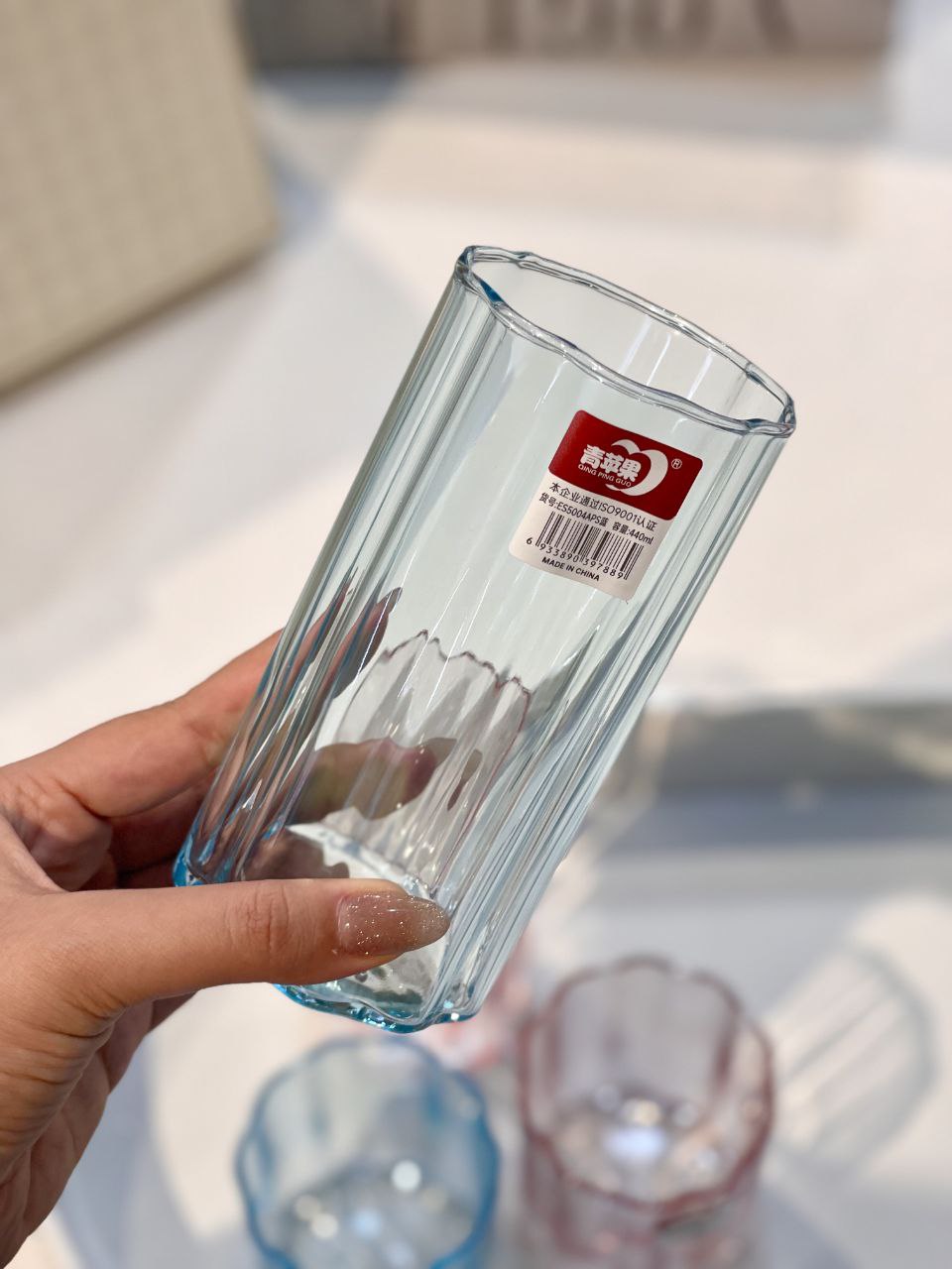 لیوان و نیم لیوان رنگی star محصول وارداتی Deli Glass