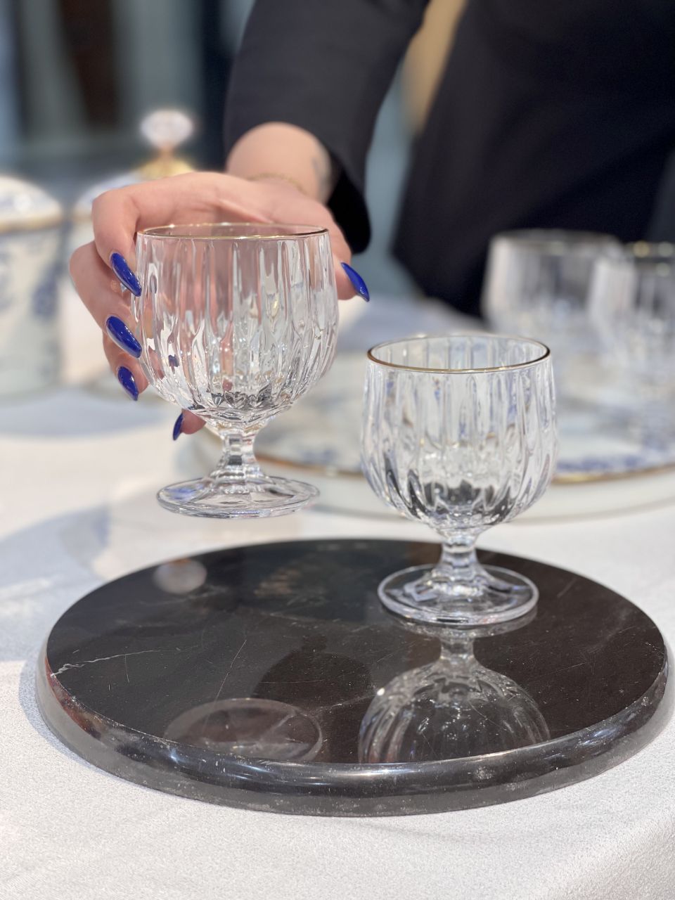 گیلاس و دسر خوری لب طلا sandia محصول وارداتی Deli Glass