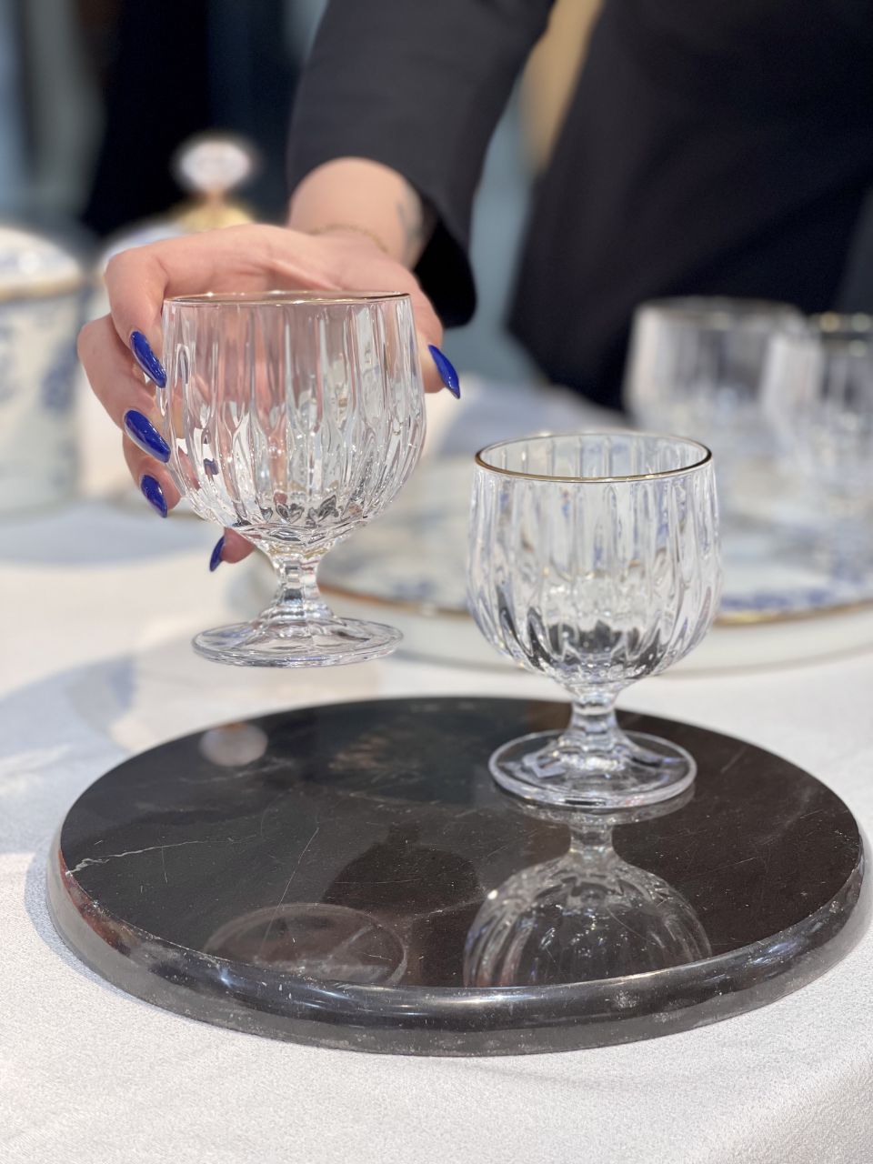 گیلاس و دسر خوری لب طلا sandia محصول وارداتی Deli Glass