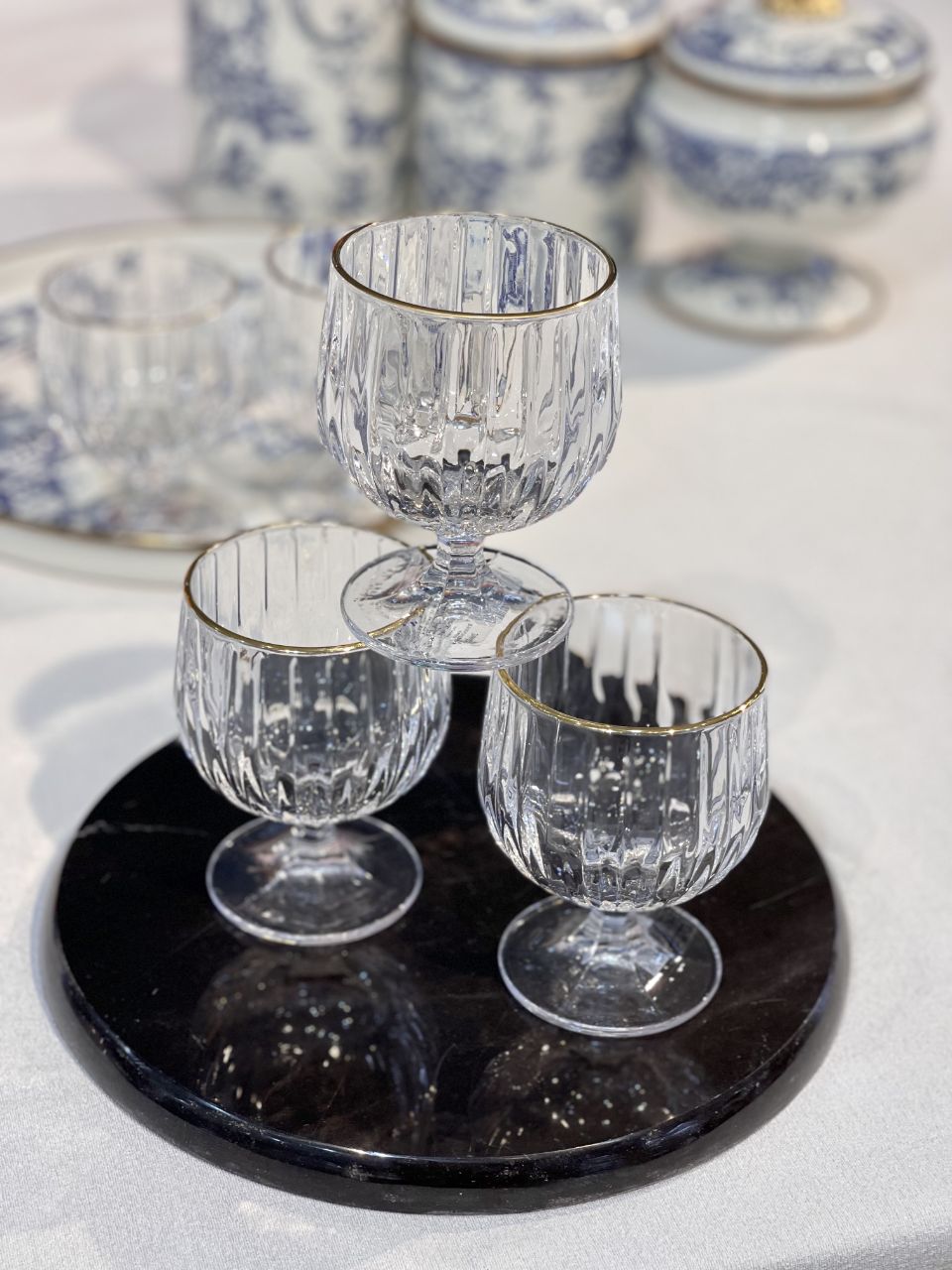 گیلاس و دسر خوری لب طلا sandia محصول وارداتی Deli Glass