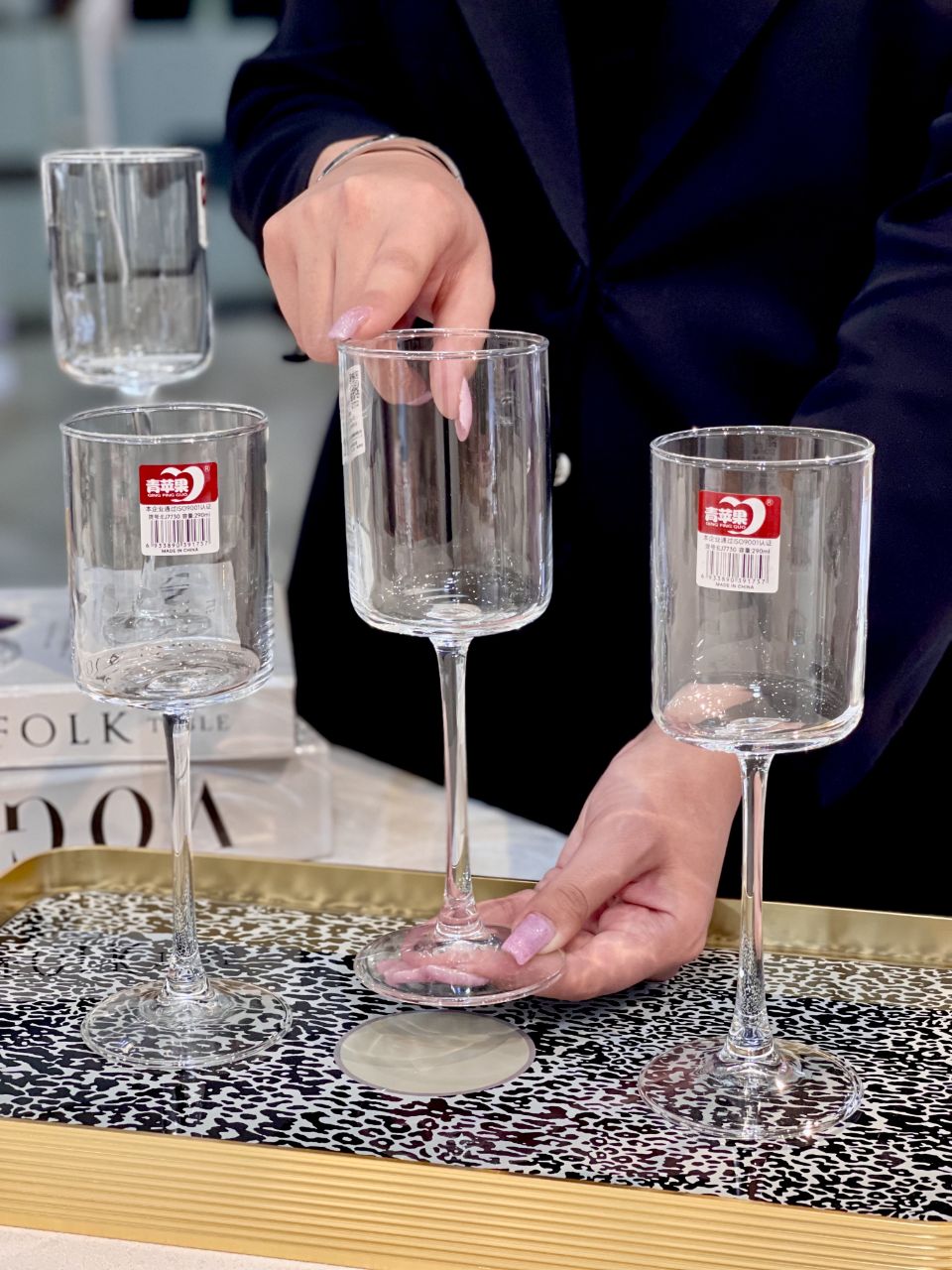 دسر خوری و گیلاس پایه بلند Deli Glass