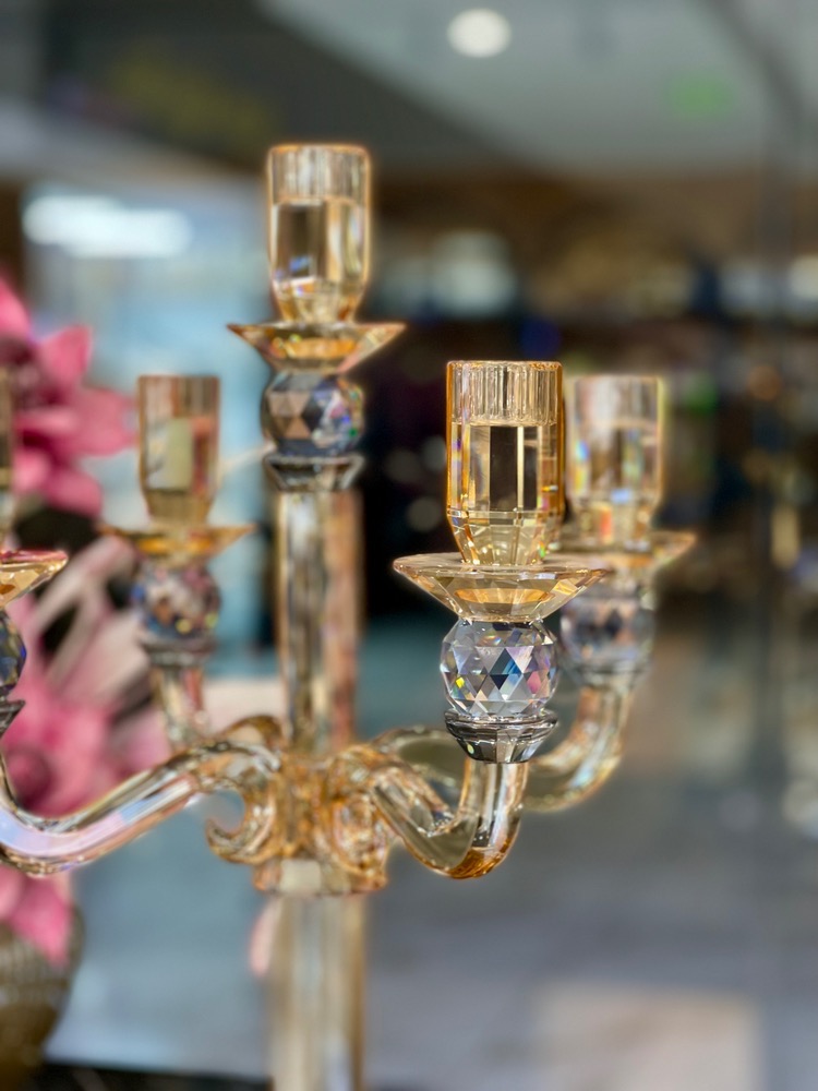 شمعدان پنج شاخه Amber fume محصول ترکیه