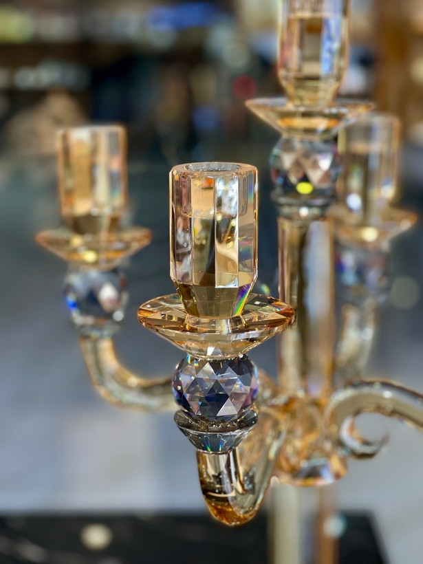 شمعدان پنج شاخه Amber fume محصول ترکیه