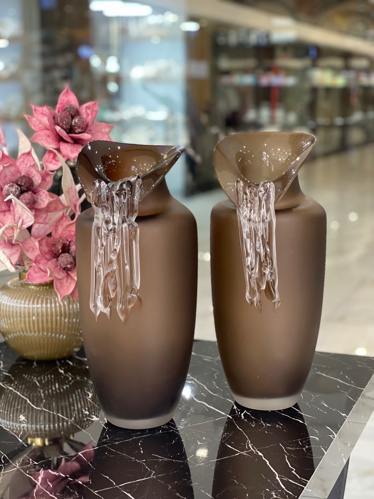 گلدان دکوری تمام دست ساز کریستال محصول ترکیه