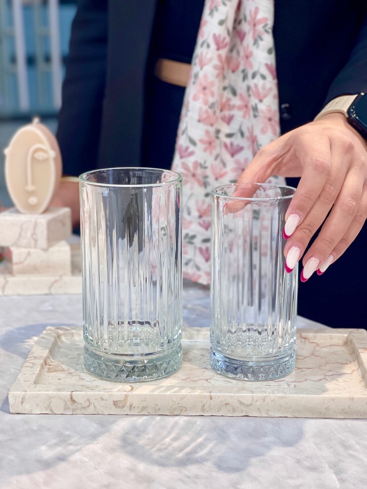 لیوان تراشدار Elysia محصول Paşabahçe ترکیه