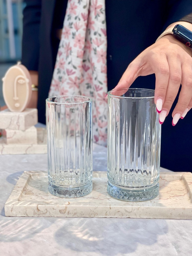 لیوان تراشدار Elysia محصول Paşabahçe ترکیه
