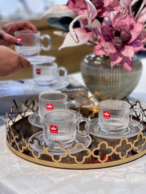 فنجان و نعلبکی شیاردار محصول وارداتی