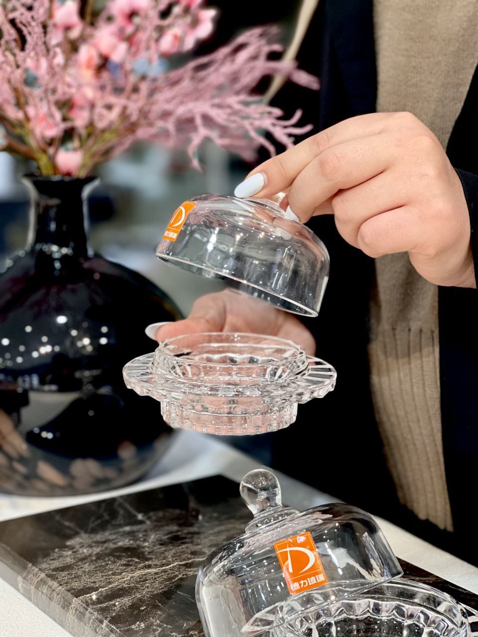 کره خوری و پنیر خوری و عسل خوری Fortune محصول وارداتی Deli Glass