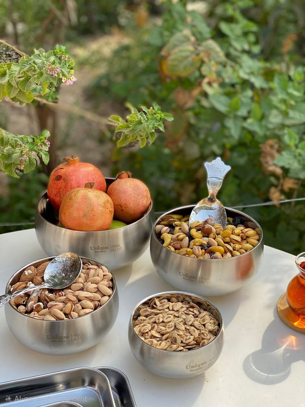 کاسه چهار سایز استیل دوجداره محصول وارداتی Unique