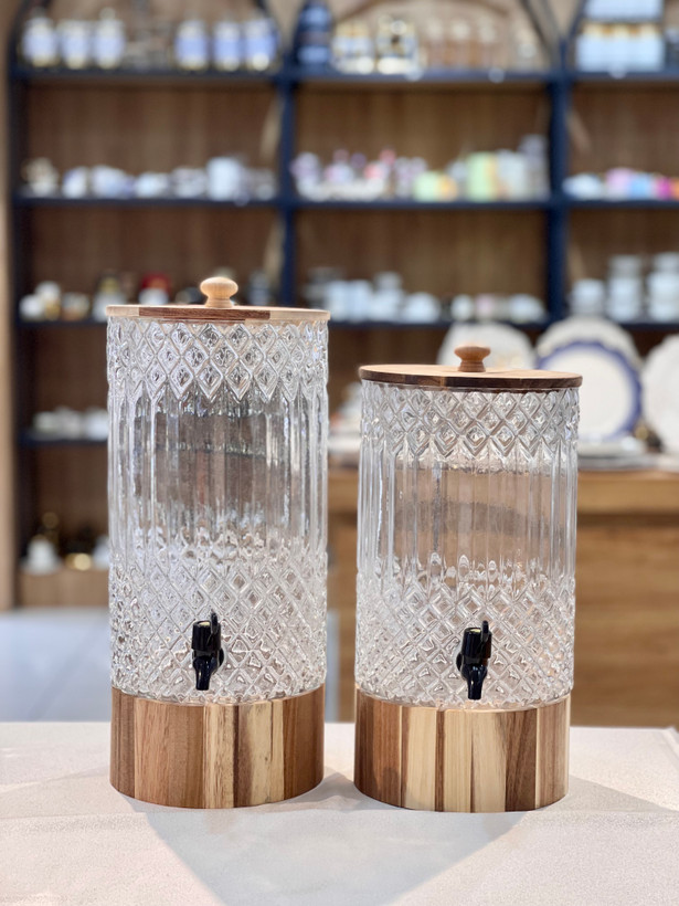 دو مدل کلمن استوانه ای تراشدار محصول وارداتی Glass war