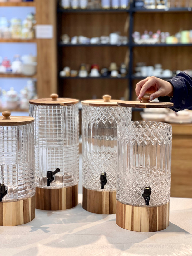 دو مدل کلمن استوانه ای تراشدار محصول وارداتی Glass war